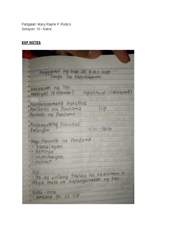 ESP Notes | PDF