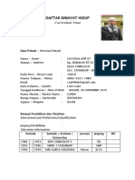 Sayyidal - Daftar Riwayat Hidup - CV 2023