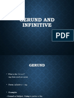 Gerund and Infintive