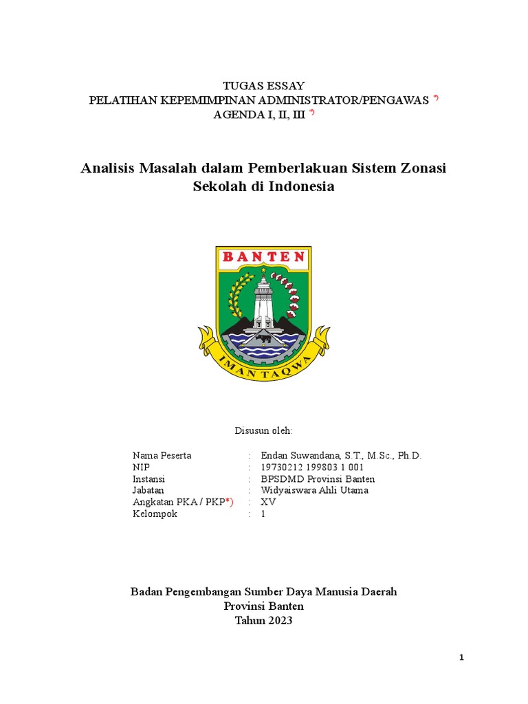 Analisis Kendala Sistem Zonasi Sekolah | PDF