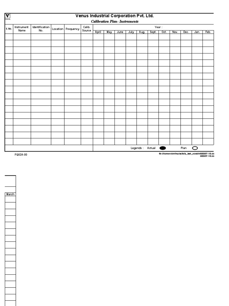 02A. FQ02A00 Calibration Plan Instruments PDF