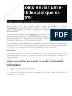 GMail-Como Enviar Um E-Mail Confidencial Que Se Autodestroi