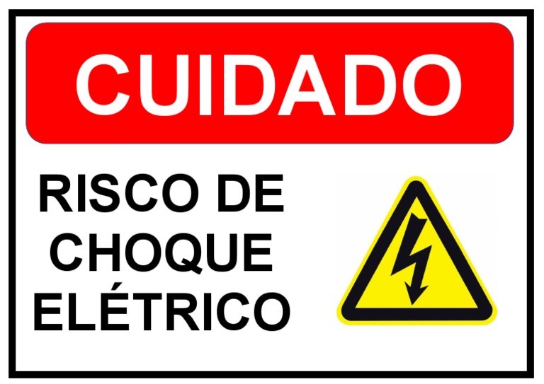 Placa - Risco de Choque Elétrico | PDF