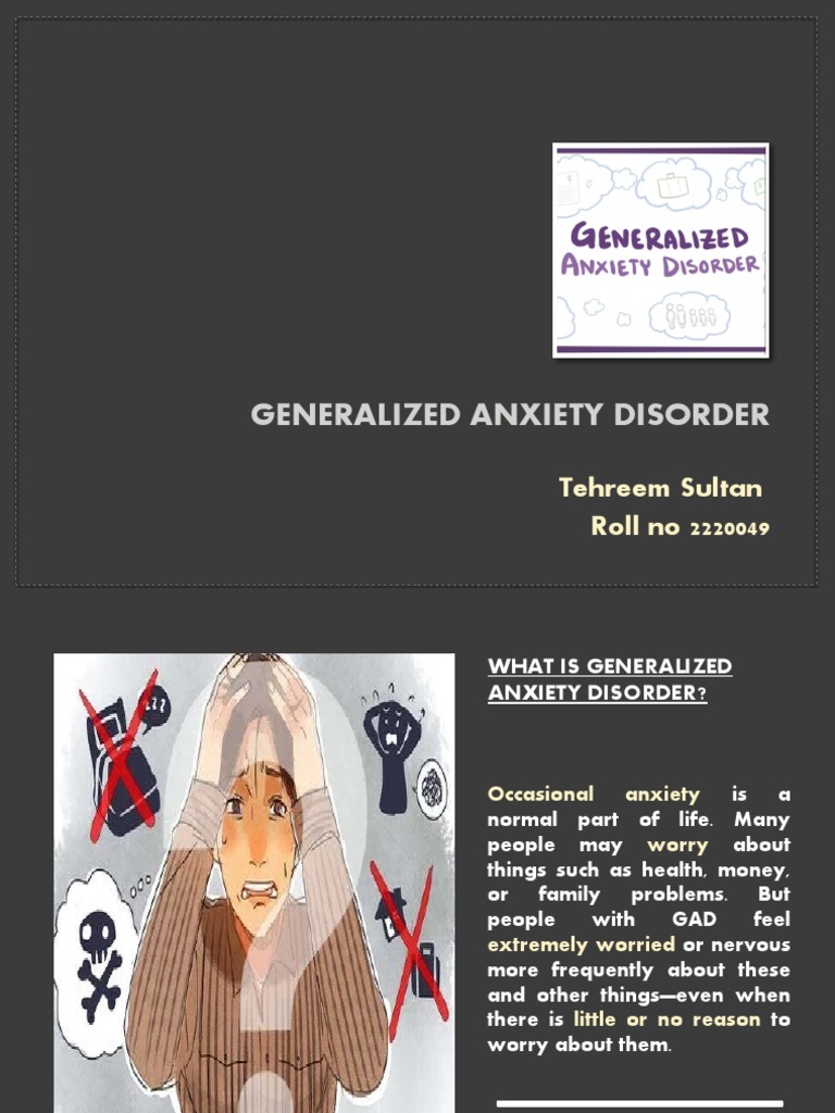 Generalized Anxiety Disorder Pdf Anxiety Disorder Agoraphobia