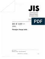 JIS B 1189 (2005) Hex Flange Bolts