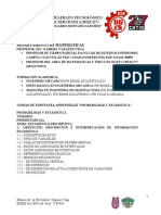 Temario - PROBABILIDAD Y ESTADISTICA 2023-1