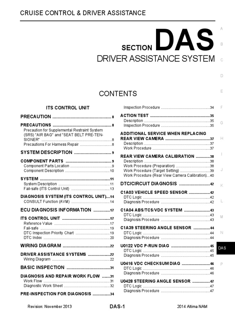 Driver Assistance System (Section DAS) | PDF | Medical Diagnosis | Airbag