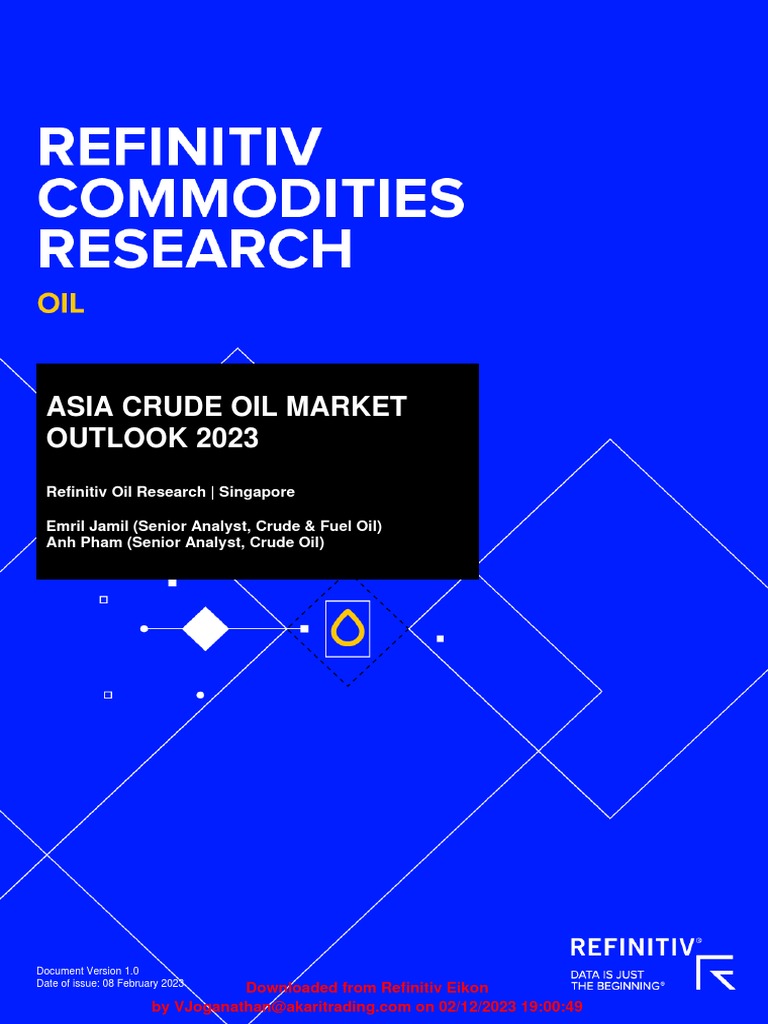 Asia Crude Oil Market Outlook 2023 | PDF | Petroleum | Barrel (Unit)