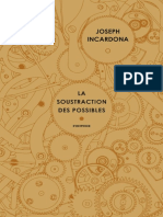 La Soustraction Des Possibles - Joseph Incardona