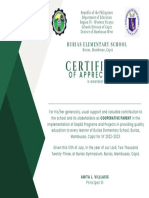 White Green Elegant Certificate of Appreciation
