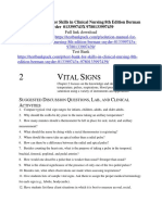 Skills in Clinical Nursing 8th Edition Berman Snyder 013399743X Solution Manual