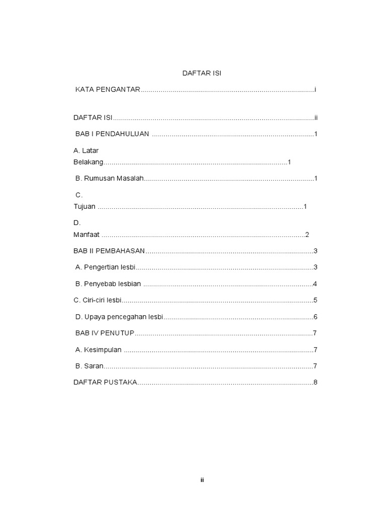 Daftar Isi Lesbi PDF