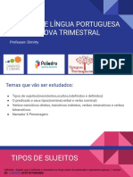 Revisão de Língua Portuguesa para A Trimestral e A Edros