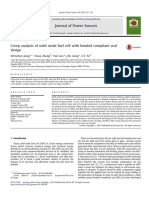 Creep Analysisof Solid Oxide Fuel Cell