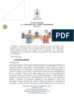 Lectio 11° Domingo Ordinario Ciclo A - 18 Junio 2023