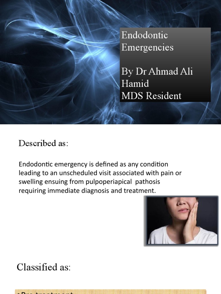 Endodontic Emergencies PDF Health Sciences Medical Specialties