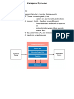 Computer Systems Study Sheet