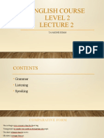 Level 2 Lecture 8