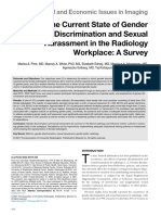 The Current State of Gender Discrimination and Sexual Harassment in The Radiology Workplace: A Survey