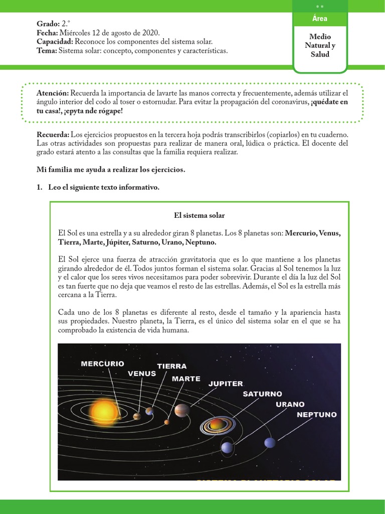 El Sistema Solar para niños - Pequeocio