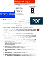 Wbcs 2020 Prelims Question Paper