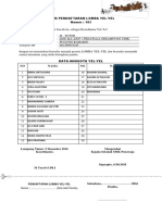 Formulir Pendaftaran Lomba Yel Yel