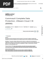 Commvault Complete Data Protection, VMware Cloud 1.19 (89996)