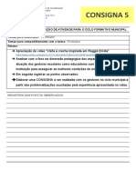 Consigna 5 - 2º Módulo - Eixo Educação Infantil - Ciclo Formativo Estadual - 250 Impressões Frente e Verso