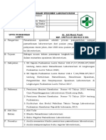 Penerimaan Spesimen Laboratorium