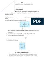 Analog Circuits Unit 1 Formulae