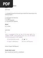 GATE Questions Analog Circuits