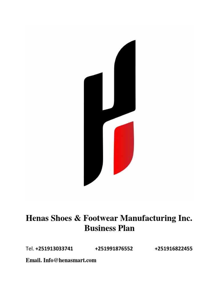 Henas Shoes & Footwear Manufacturing Business Plan PDF Shoe Sneakers