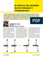 Propagación Vertical Del Incendio en Encuentros de Forjados Y Fachadas Retranqueadas