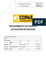 Procedimiento Colocacion de Soleras