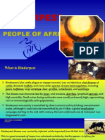 Rinderpest & People of Africa