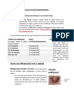 Indicaciones y Preguntas Cytotec PDF