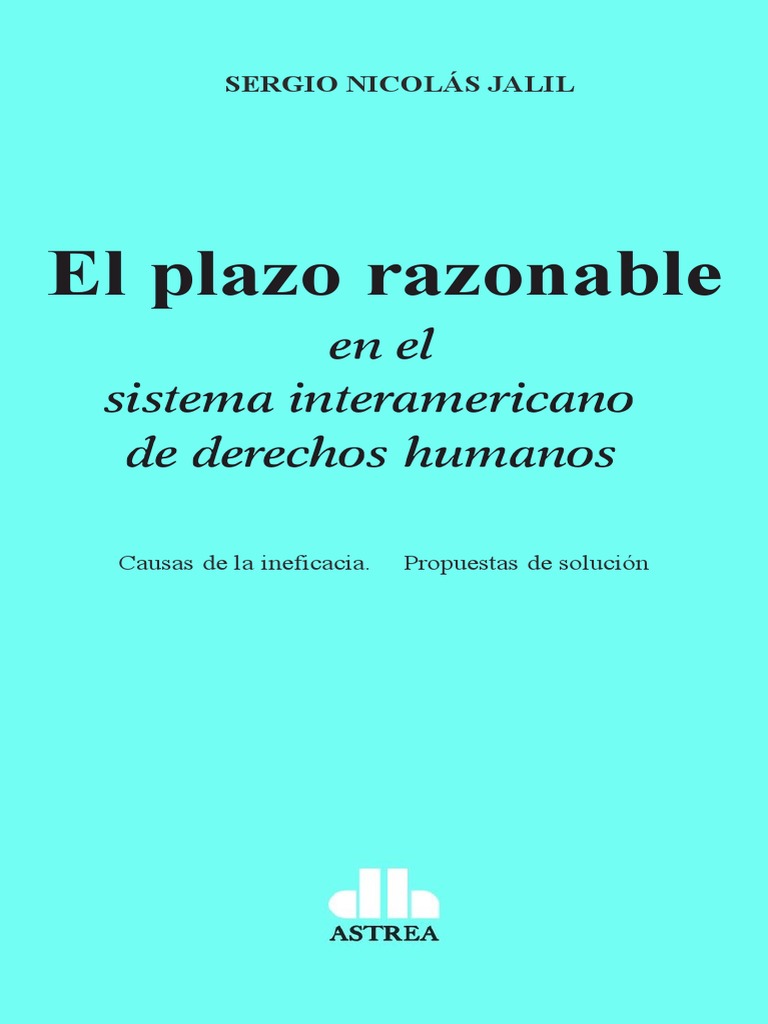Plazo razonable en derechos humanos | PDF | Ciencias sociales