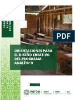 Orientaciones para El Diseño Creativo Del Programa Analitico.