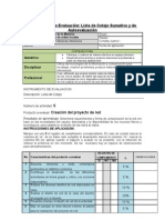 Lista de Cotejo AV