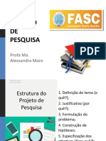 Aula Projeto de Pesquisa