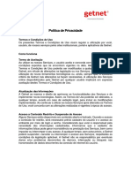 Poliitica de Privacidade LGPD 2020