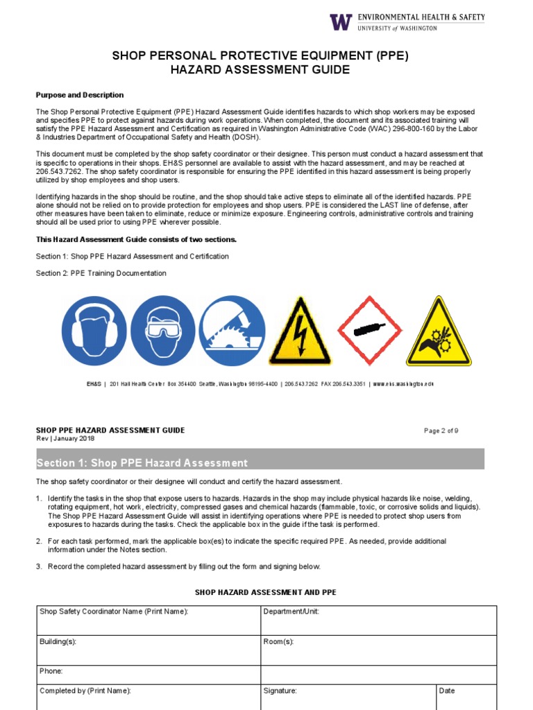 ShopPPEHazardAssessment — копия PDF Personal Protective