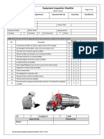 Water Tanker Inspection Checklist