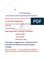 Premium Advance Test Schedule Single Chapter CS Executive Dec-23