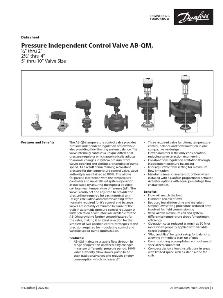 Ficha Técnica AB-QM USA | PDF | Valve | Pump