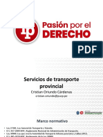 Sesión 14 Servicio de Transporte Público Provincial Cristian Oriundo