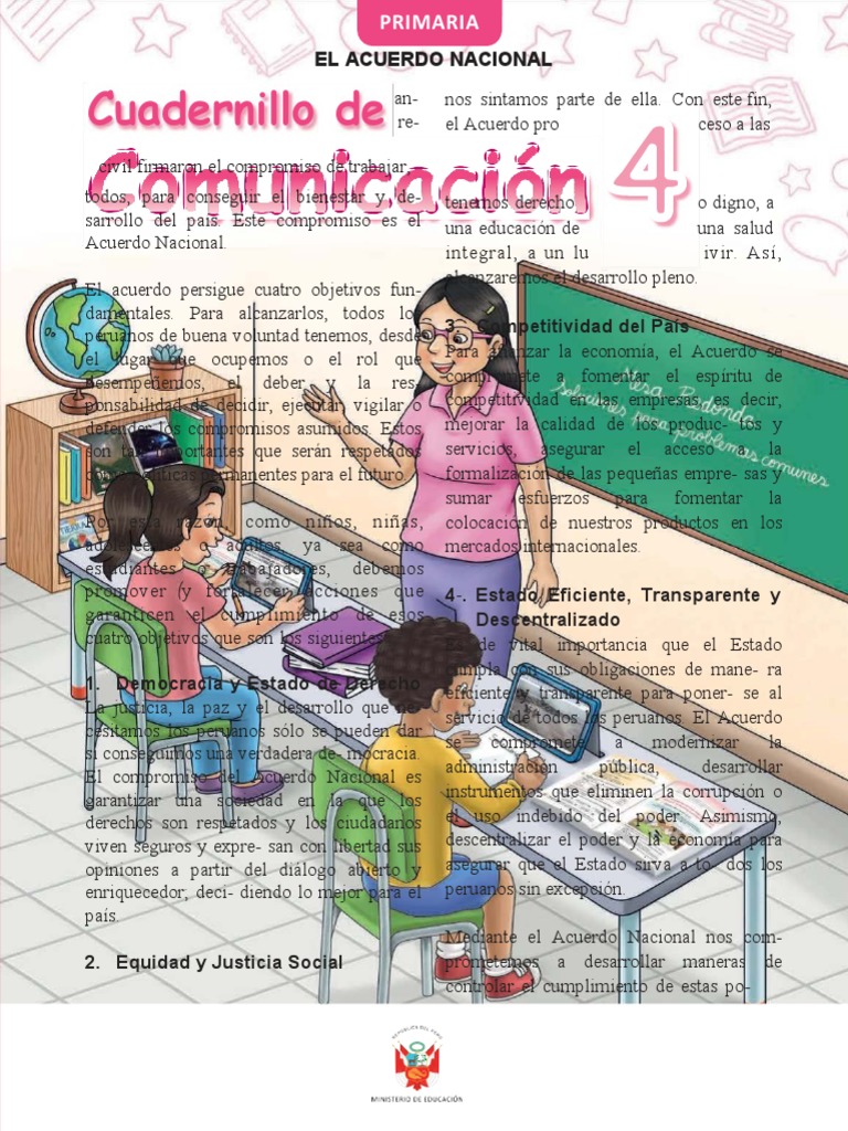 Cuadernillo de Comunicación 4. Cuarto Grado de Primaria | PDF | Agua ...