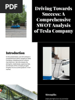 Driving Towards Success A Comprehensive Swot Analysis of Tesla Company Slides