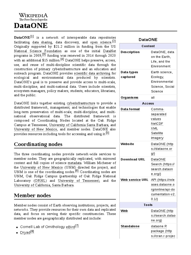 DataONE: Interoperable Data Repositories | PDF | Information Technology ...