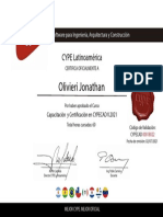 Certificado Capacitacion y Certificacion en CYPECAD